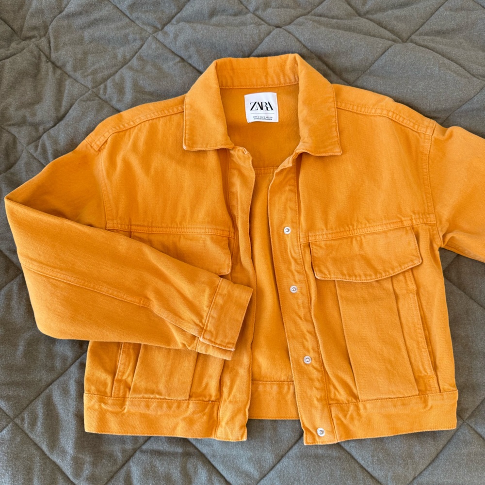 Orange Jean Jacket